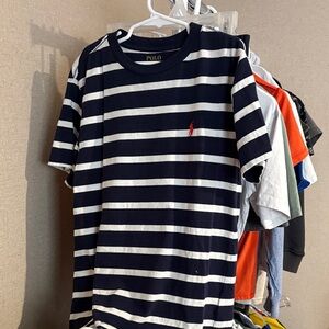 Polo by Ralph Lauren Black and White Striped Tee
